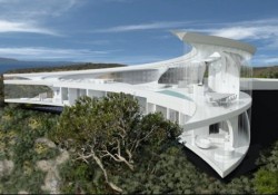 Kaya üstü Modern villa